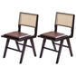 Contemporary Side Chair Wood Open Back Dining Room Chair for Dining Room