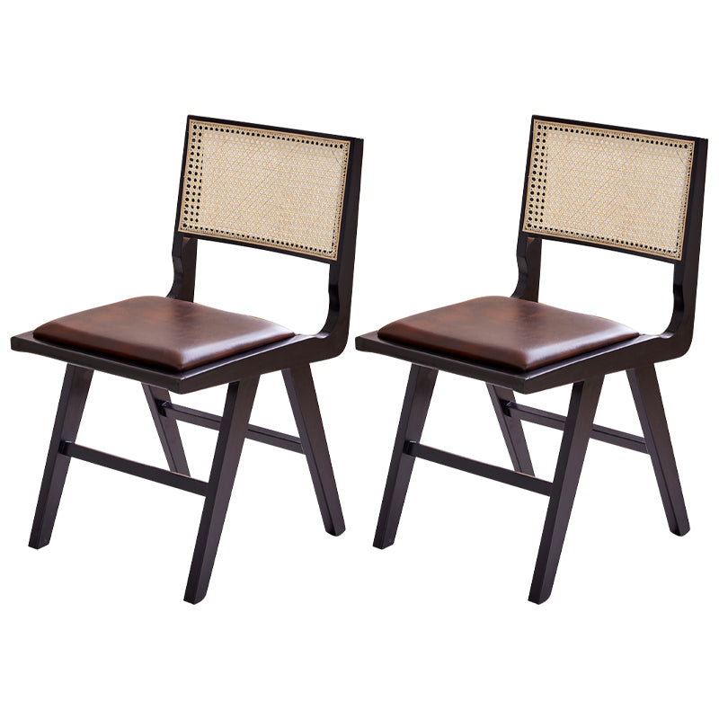 Contemporary Side Chair Wood Open Back Dining Room Chair for Dining Room