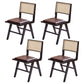 Contemporary Side Chair Wood Open Back Dining Room Chair for Dining Room