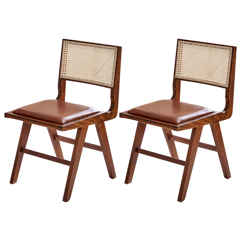 Contemporary Side Chair Wood Open Back Dining Room Chair for Dining Room