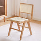 Contemporary Side Chair Wood Open Back Dining Room Chair for Dining Room