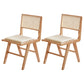 Contemporary Side Chair Wood Open Back Dining Room Chair for Dining Room