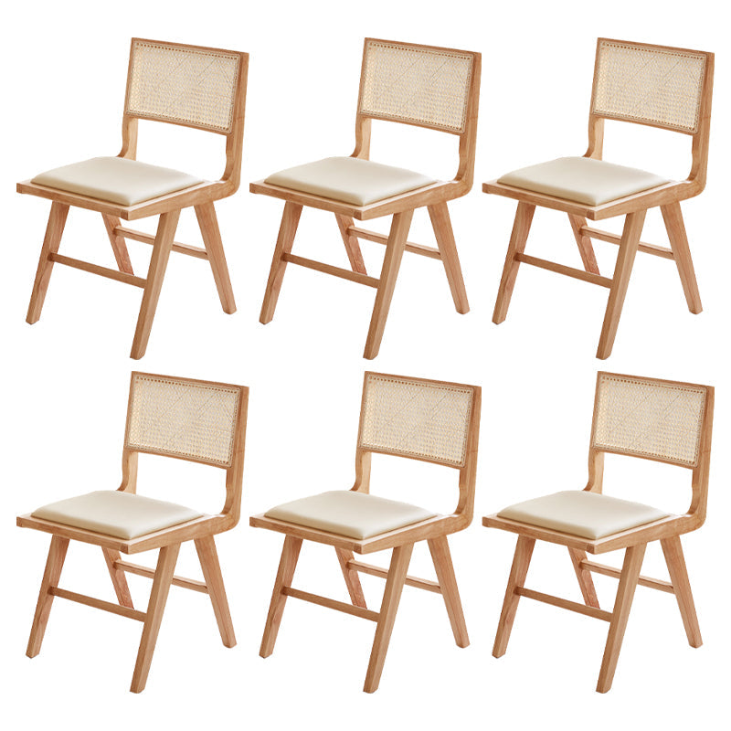 Contemporary Side Chair Wood Open Back Dining Room Chair for Dining Room