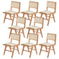 Contemporary Side Chair Wood Open Back Dining Room Chair for Dining Room