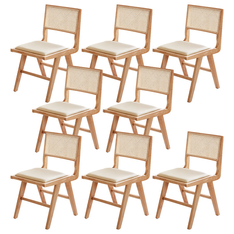 Contemporary Side Chair Wood Open Back Dining Room Chair for Dining Room