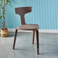 Contemporary Style Side Chair Plastic Slat Back Dining Room Chair for Indoor Brown 1 Piece Clearhalo 'Dining Chairs' 'Dining Tables & Seating' 'dining_chair' 'furn' 'furn_dining_chair' 'Furniture' 'Kitchen & Dining Furniture' 7499544