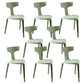 Contemporary Style Side Chair Plastic Slat Back Dining Room Chair for Indoor Green 8 Piece Set Clearhalo 'Dining Chairs' 'Dining Tables & Seating' 'dining_chair' 'furn' 'furn_dining_chair' 'Furniture' 'Kitchen & Dining Furniture' 7499558