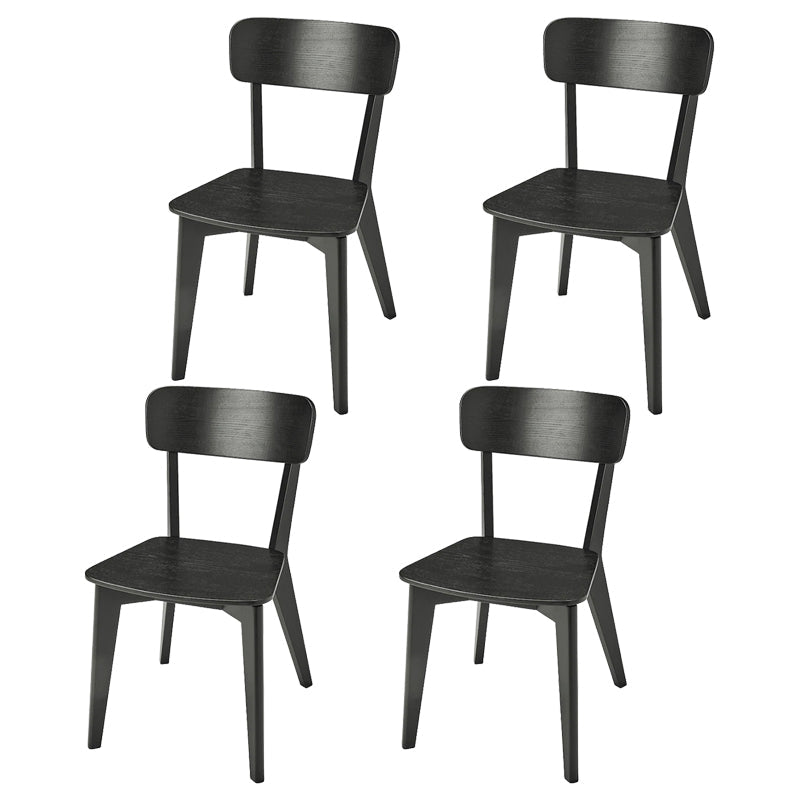 Eigentijdse stijl zijstoel hout open rug eetkamerstoel voor eetkamer