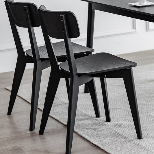 Contemporary Style Side Chair Wood Open Back Dining Room Chair for Dining Room