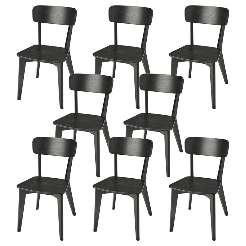 Eigentijdse stijl zijstoel hout open rug eetkamerstoel voor eetkamer