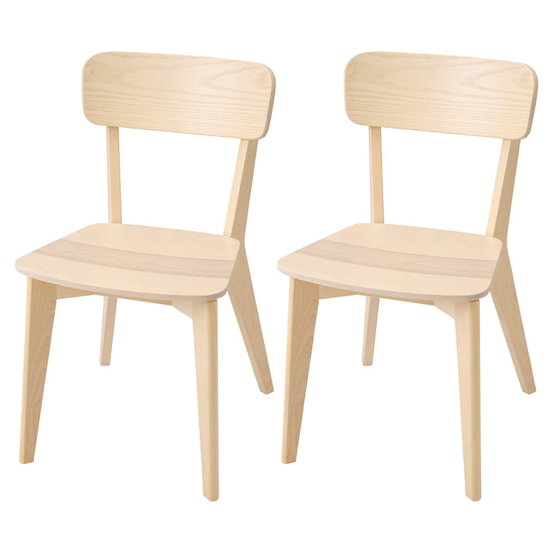 Eigentijdse stijl zijstoel hout open rug eetkamerstoel voor eetkamer