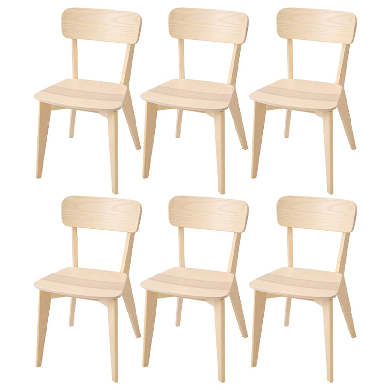 Eigentijdse stijl zijstoel hout open rug eetkamerstoel voor eetkamer