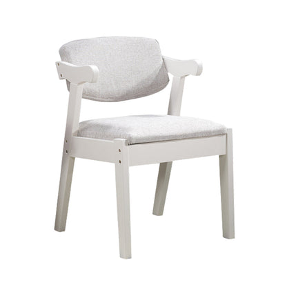 Eigentijdse stijl armstoel houten open rug eetstoelen voor binnen