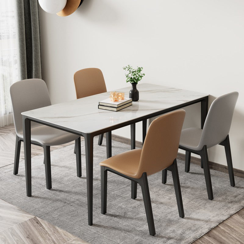 Contemporary Style Side Chair Wood Solid Back Dining Room Chair for Dining Room Clearhalo 'Dining Chairs' 'Dining Tables & Seating' 'dining_chair' 'furn' 'furn_dining_chair' 'Furniture' 'Kitchen & Dining Furniture' 7499675