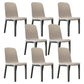 Contemporary Style Side Chair Wood Solid Back Dining Room Chair for Dining Room Grey 8 Piece Set Clearhalo 'Dining Chairs' 'Dining Tables & Seating' 'dining_chair' 'furn' 'furn_dining_chair' 'Furniture' 'Kitchen & Dining Furniture' 7499684