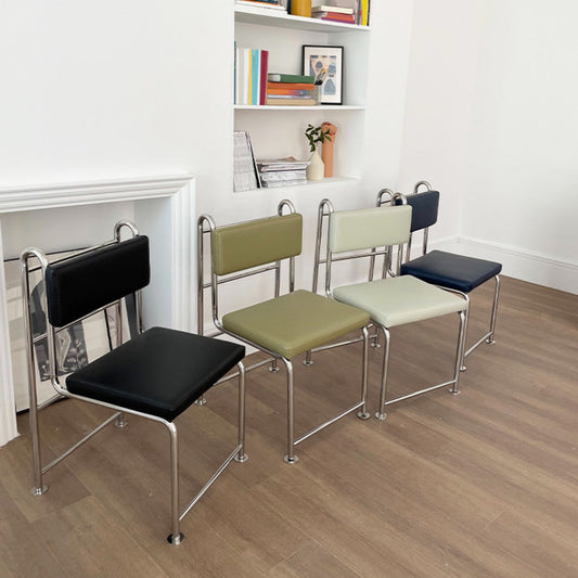 Contemporary Side Chair Metal Open Back Dining Room Chair for Indoor Clearhalo 'Dining Chairs' 'Dining Tables & Seating' 'dining_chair' 'furn' 'furn_dining_chair' 'Furniture' 'Kitchen & Dining Furniture' 7499710