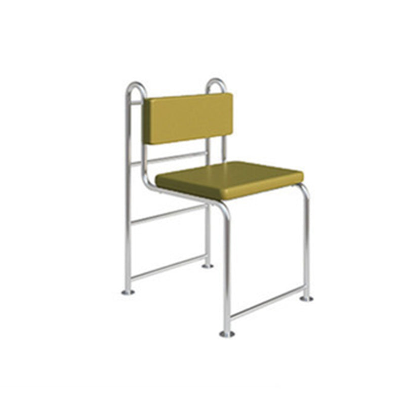 Contemporary Side Chair Metal Open Back Dining Room Chair for Indoor Green 1 Piece Clearhalo 'Dining Chairs' 'Dining Tables & Seating' 'dining_chair' 'furn' 'furn_dining_chair' 'Furniture' 'Kitchen & Dining Furniture' 7499724