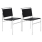 Contemporary Style Side Chair Metal Open Back Dining Room Chair for Indoor Black 2 Piece Set Clearhalo 'Dining Chairs' 'Dining Tables & Seating' 'dining_chair' 'furn' 'furn_dining_chair' 'Furniture' 'Kitchen & Dining Furniture' 7499731
