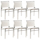 Contemporary Style Side Chair Metal Open Back Dining Room Chair for Indoor White 6 Piece Set Clearhalo 'Dining Chairs' 'Dining Tables & Seating' 'dining_chair' 'furn' 'furn_dining_chair' 'Furniture' 'Kitchen & Dining Furniture' 7499745