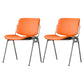 Modern Side Chair Metal Open Back Dining Room Chair for Home Orange 2 Piece Set Clearhalo 'Dining Chairs' 'Dining Tables & Seating' 'dining_chair' 'furn' 'furn_dining_chair' 'Furniture' 'Kitchen & Dining Furniture' 7499756