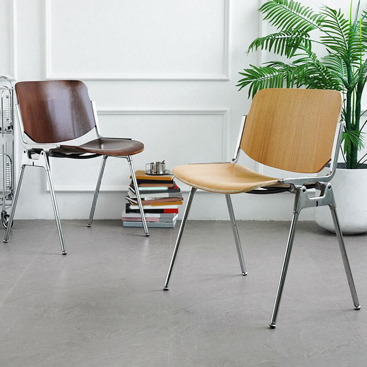 Modern Side Chair Metal Open Back Dining Room Chair for Home Clearhalo 'Dining Chairs' 'Dining Tables & Seating' 'dining_chair' 'furn' 'furn_dining_chair' 'Furniture' 'Kitchen & Dining Furniture' 7499757