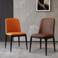 Modern Backrest Armless Leather Chair with Plastic Legs for Dining Room Clearhalo 'Dining Chairs' 'Dining Tables & Seating' 'dining_chair' 'furn' 'furn_dining_chair' 'Furniture' 'Kitchen & Dining Furniture' 7499789