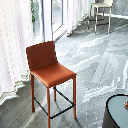 Sgabelli da bar senza braccio in finta pelle in pelle sgabelli da bar lombare per soggiorno