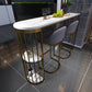 Low Back Bar Stools Glam Metal Dining Stools with Metal Base Clearhalo 'Bar Furniture' 'Bar Stools' 'bar_stools' 'furn' 'furn_bar_stools' 'Furniture' 'Kitchen & Dining Furniture' 7499892