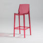 Contemporary Acrylic Bar Stools Low Back Indoor Counter Chair