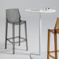 Contemporary Acrylic Bar Stools Low Back Indoor Counter Chair