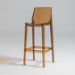 Contemporary Acrylic Bar Stools Low Back Indoor Counter Chair