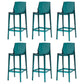 Contemporary Acrylic Bar Stools Low Back Indoor Counter Chair