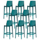 Contemporary Acrylic Bar Stools Low Back Indoor Counter Chair
