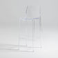 Contemporary Acrylic Bar Stools Low Back Indoor Counter Chair