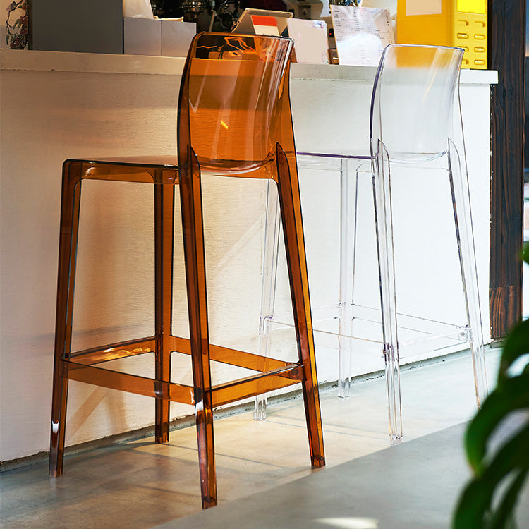 Contemporary Acrylic Counter Chair Low Back Indoor Bar Stools Clearhalo 'Bar Furniture' 'Bar Stools' 'bar_stools' 'furn' 'furn_bar_stools' 'Furniture' 'Kitchen & Dining Furniture' 7499963