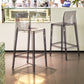 Contemporary Acrylic Counter Chair Low Back Indoor Bar Stools Clearhalo 'Bar Furniture' 'Bar Stools' 'bar_stools' 'furn' 'furn_bar_stools' 'Furniture' 'Kitchen & Dining Furniture' 7499966