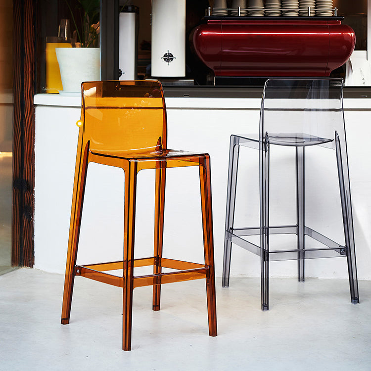 Contemporary Acrylic Counter Chair Low Back Indoor Bar Stools Clearhalo 'Bar Furniture' 'Bar Stools' 'bar_stools' 'furn' 'furn_bar_stools' 'Furniture' 'Kitchen & Dining Furniture' 7499967