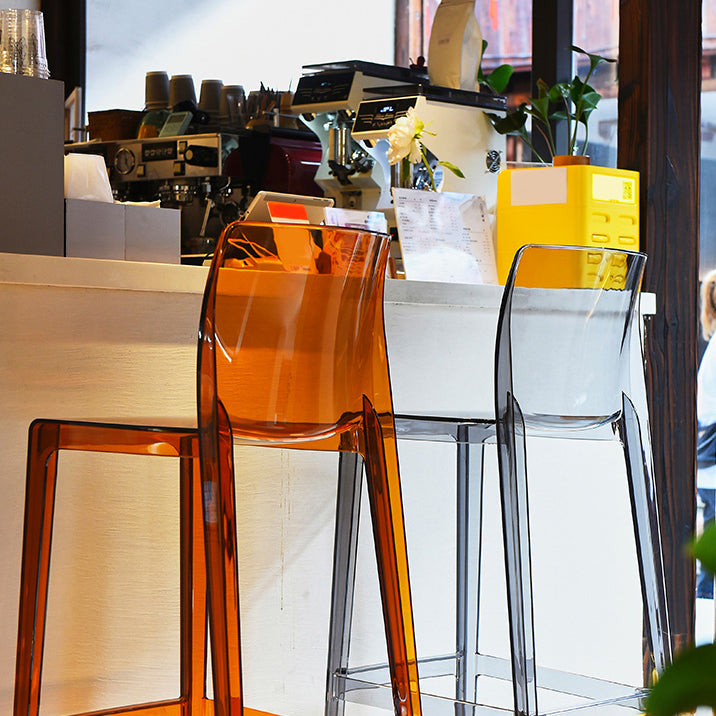 Contemporary Acrylic Counter Chair Low Back Indoor Bar Stools Clearhalo 'Bar Furniture' 'Bar Stools' 'bar_stools' 'furn' 'furn_bar_stools' 'Furniture' 'Kitchen & Dining Furniture' 7499973