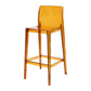 Contemporary Acrylic Counter Chair Low Back Indoor Bar Stools Brown 1 Piece Bar Stool(30"H) Clearhalo 'Bar Furniture' 'Bar Stools' 'bar_stools' 'furn' 'furn_bar_stools' 'Furniture' 'Kitchen & Dining Furniture' 7500010