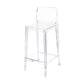 Contemporary Acrylic Counter Chair Low Back Indoor Bar Stools Clear 1 Piece Bar Stool(30"H) Clearhalo 'Bar Furniture' 'Bar Stools' 'bar_stools' 'furn' 'furn_bar_stools' 'Furniture' 'Kitchen & Dining Furniture' 7500025