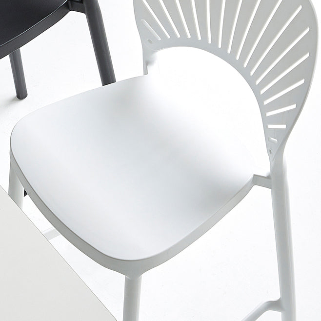 Sgabello da bancone poggiapiedi in plastica stile moderno per ristorante