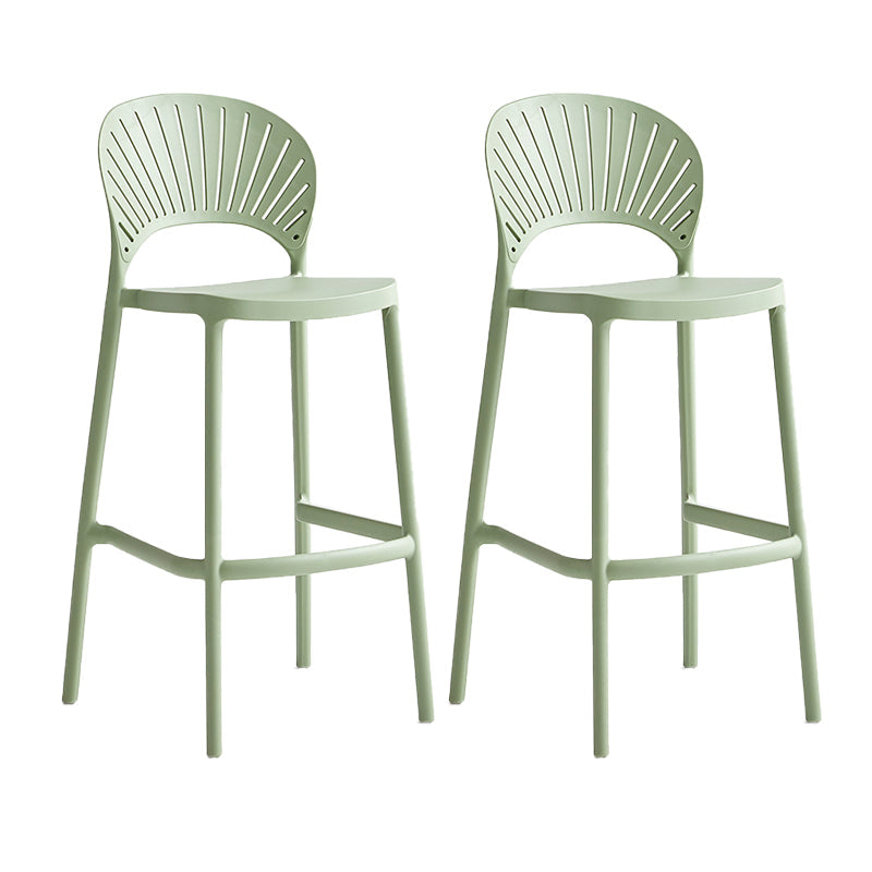 Sgabello da bancone poggiapiedi in plastica stile moderno per ristorante