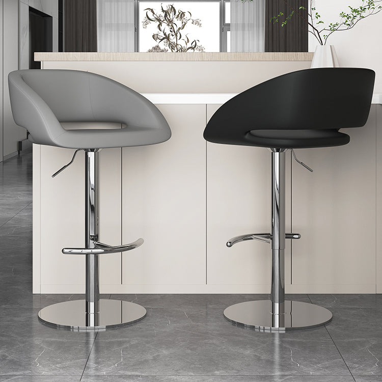 Contemporary Style Metal Bar Stool Footrest Counter Stool for Indoor Clearhalo 'Bar Furniture' 'Bar Stools' 'bar_stools' 'furn' 'furn_bar_stools' 'Furniture' 'Kitchen & Dining Furniture' 7500156