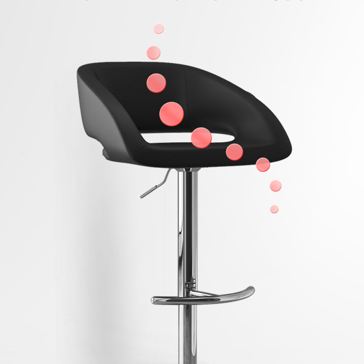 Contemporary Style Metal Bar Stool Footrest Counter Stool for Indoor Clearhalo 'Bar Furniture' 'Bar Stools' 'bar_stools' 'furn' 'furn_bar_stools' 'Furniture' 'Kitchen & Dining Furniture' 7500164
