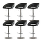 Contemporary Style Metal Bar Stool Footrest Counter Stool for Indoor Black 6 Piece Set Clearhalo 'Bar Furniture' 'Bar Stools' 'bar_stools' 'furn' 'furn_bar_stools' 'Furniture' 'Kitchen & Dining Furniture' 7500167
