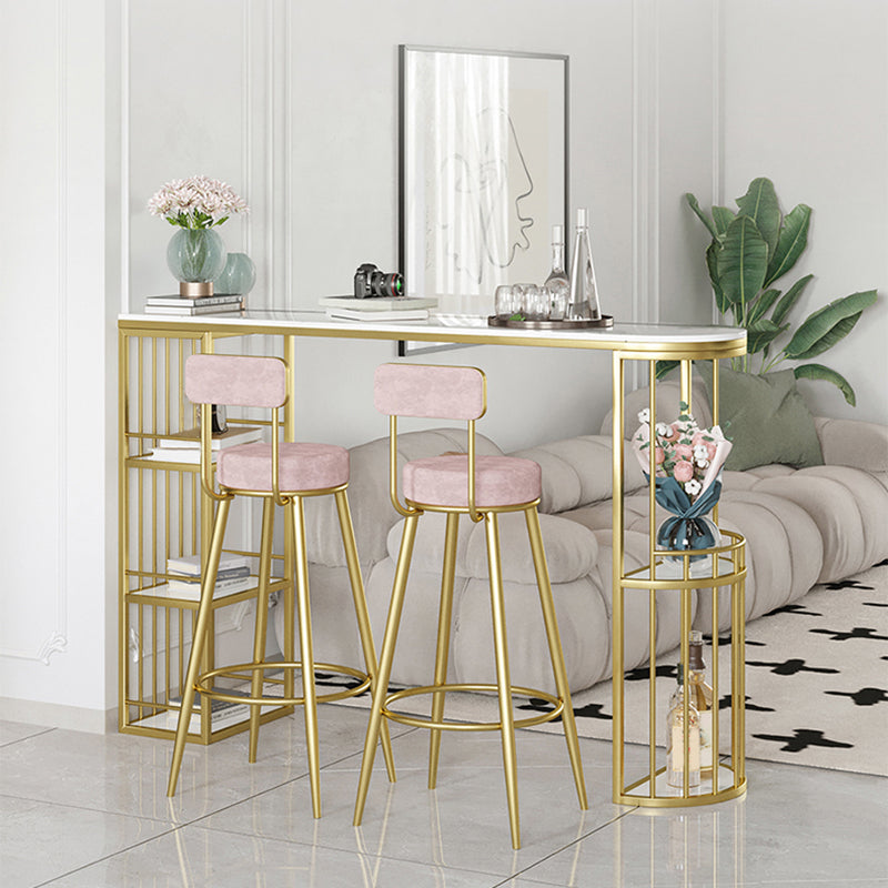 Set tavolo da bar in stile moderno Set tavolo da bar in granito bianco da 1/3 pezzi