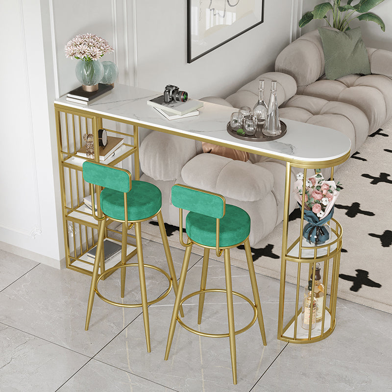 Set tavolo da bar in stile moderno Set tavolo da bar in granito bianco da 1/3 pezzi