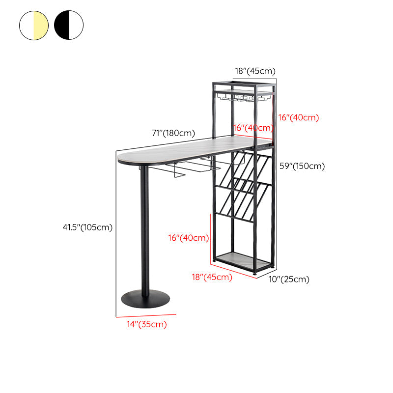 Glam Stone Pub Dining Set 1/2/3 Pcs Specialty Pub Set for Indoor Clearhalo 'Bar Furniture' 'furn' 'furn_home_bar_bar_sets' 'Furniture' 'Home Bars & Bar Sets' 'home_bar_bar_sets' 'Kitchen & Dining Furniture' 7500289