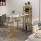 Glam Style Stone Pub Dining Set 1/2/3 Pcs Specialty Pub Set for Indoor