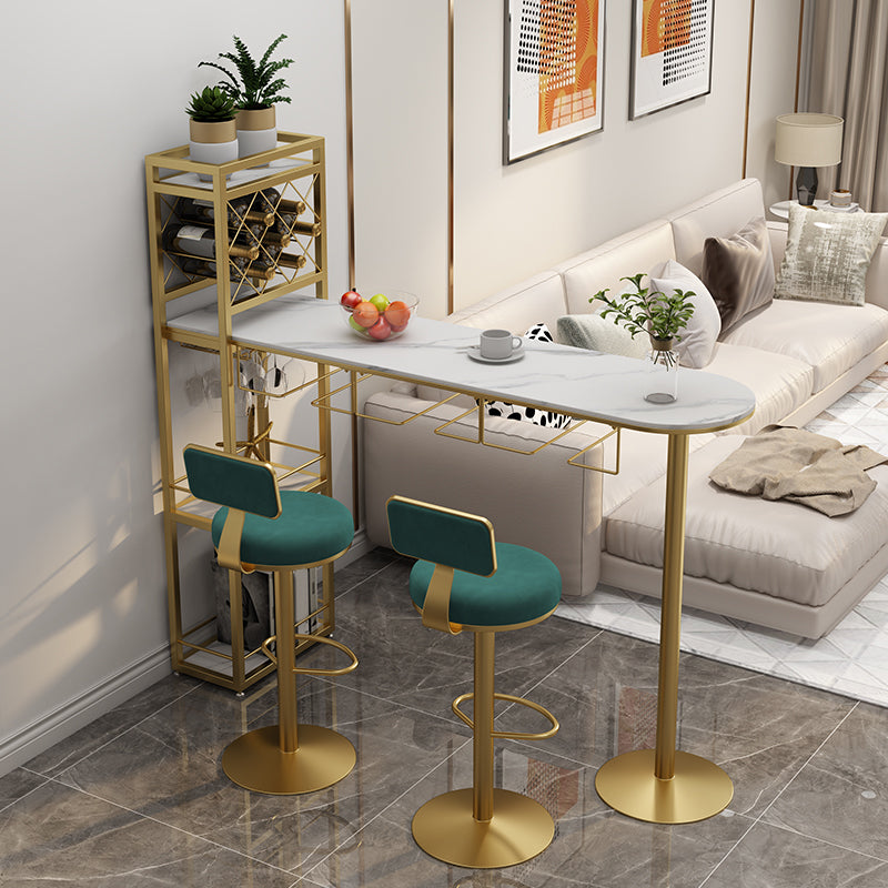 Glam Style Stone Pub Dining Set 1/2/3 Pcs Specialty Pub Set for Indoor